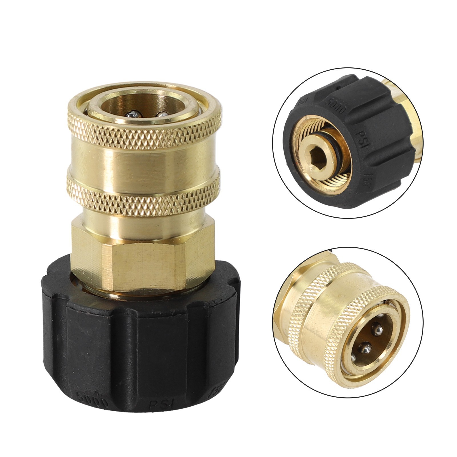 1/4 3/8 QD Quick Connect Female To M22 14/15 Female Adapter For Pressure Washer