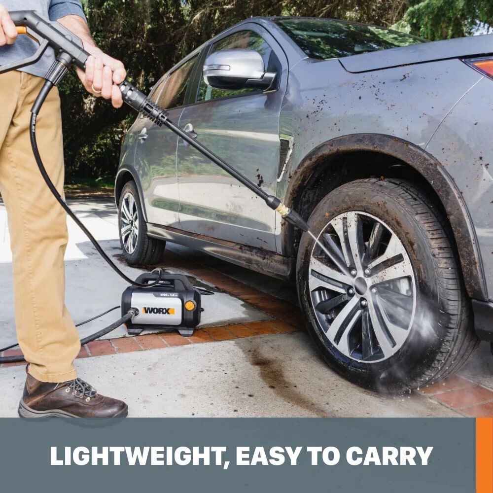 Worx 1700 Psi 1.2 Gpm Electric Cold Water Pressure Washer With 2 Spray Nozzles