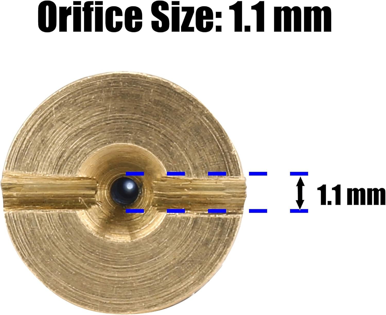 Brass Foam Cannon Orifice Nozzles 1.1mm – 2-Pack for Luxurious Foam Generation