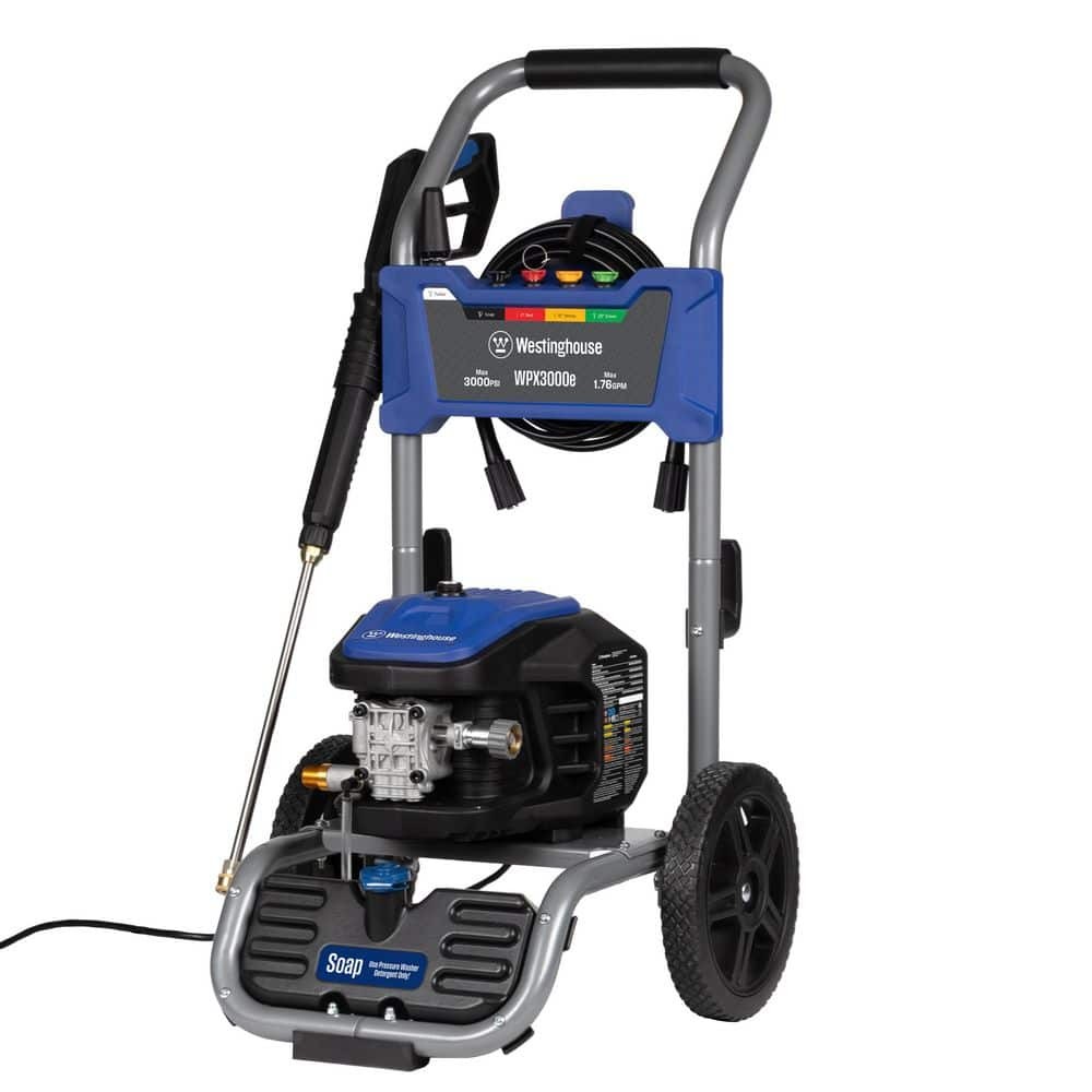 Westinghouse 3000 PSI 1.76 GPM 13 Amp Cold Water Electric Pressure Washer