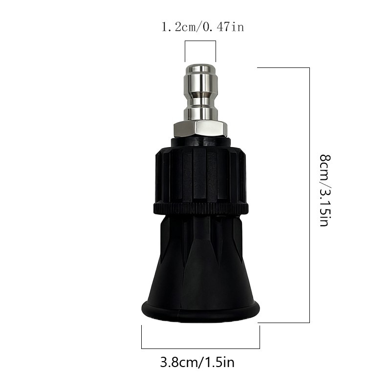 25/40 Degr Pressure Washer Nozzle Tips Stainless Steel Spray Rubber Guard Garden
