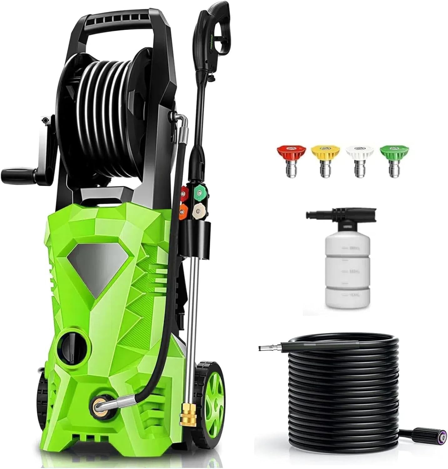 5000 PSI Electric Pressure Washer 2.8 GPM with Nozzles & Soap Bottle