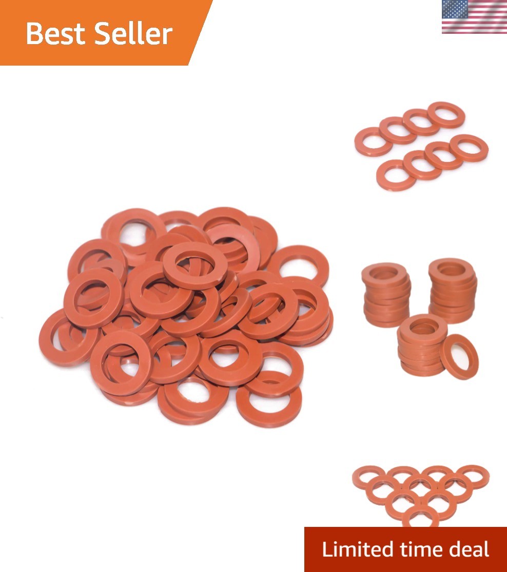 Weather-Resistant 50-Pack Garden Hose Rubber Washers – Leak-Proof Performance