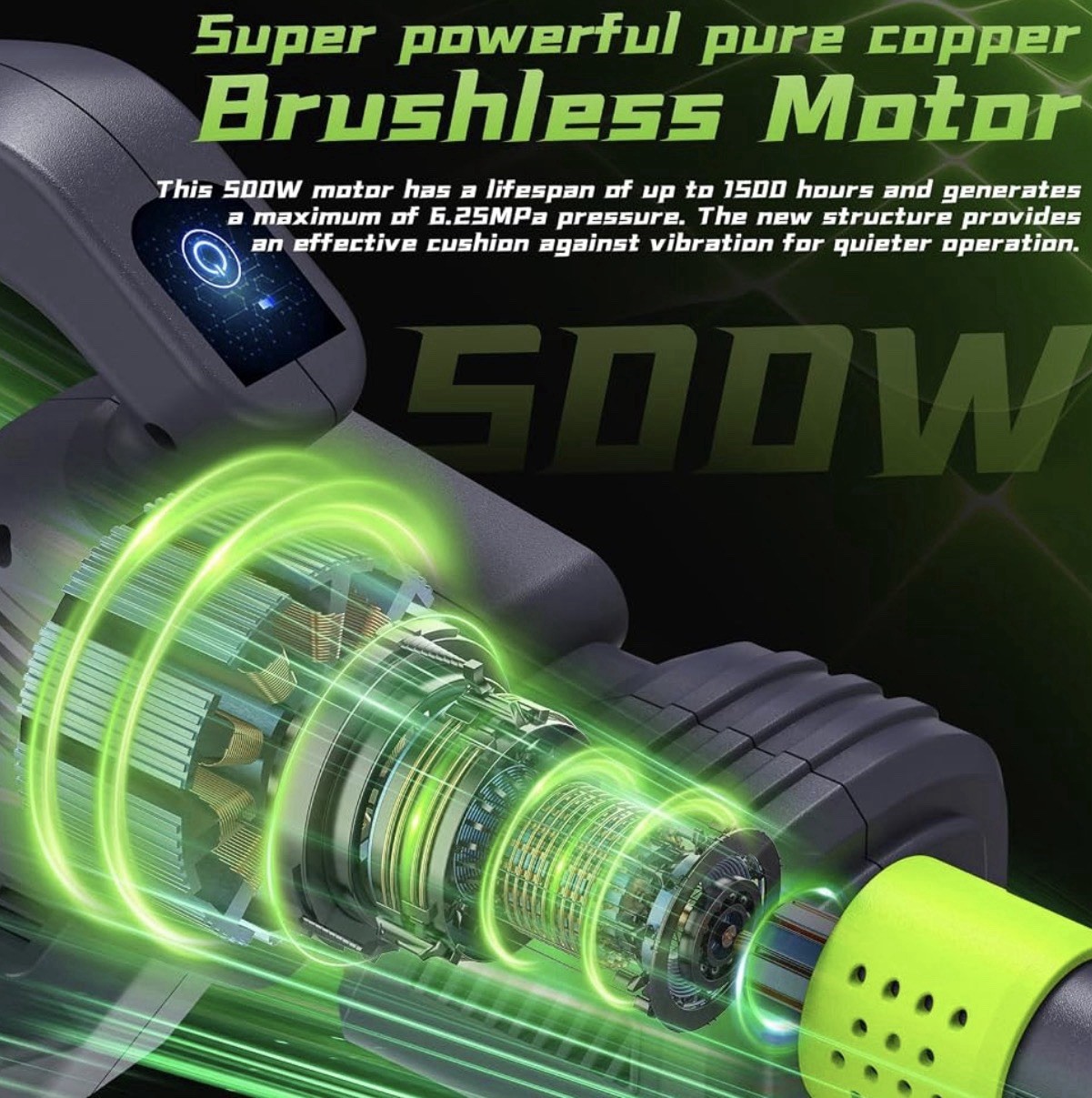 Cordless Pressure Washer, 1060 PSI Brushless Motor, Power Washer.