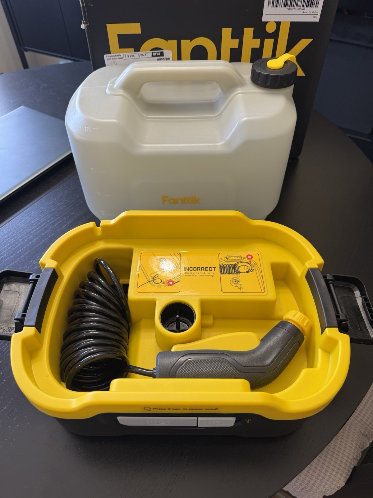 Fanttik NB8 Nano Portable Spray Pressure Washer 8L Tank IPX5 Waterproof USB-C