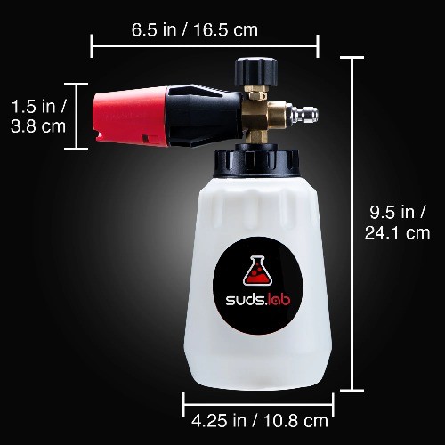 Suds Lab F1 Professional Foam Cannon Pressure Washer 32oz Bottle