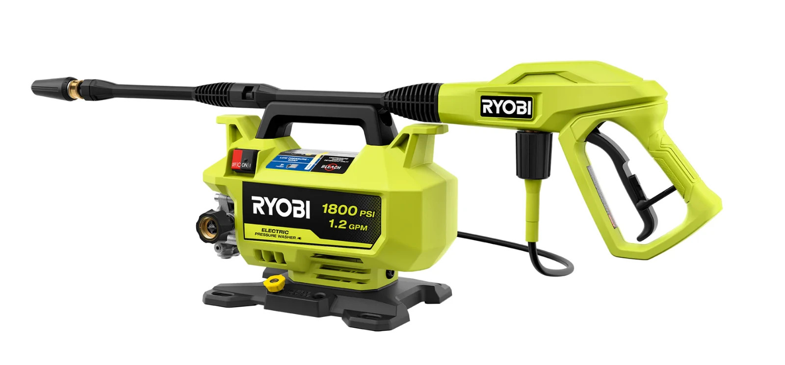 RYOBI RY141803 1800 PSI 1.2 GPM Electric Pressure Washer