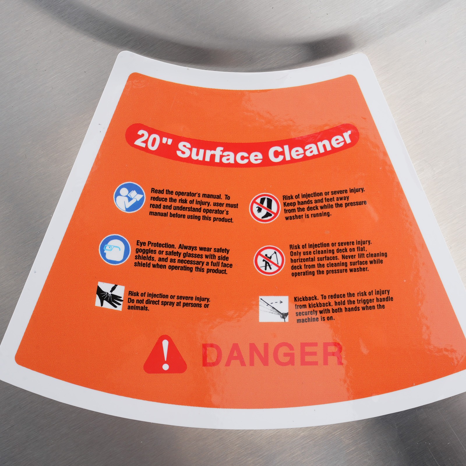 20″ Pressure Washer Surface Cleaner 4200PSI 4 Swivel Wheels 1/4″ Quicj Connect