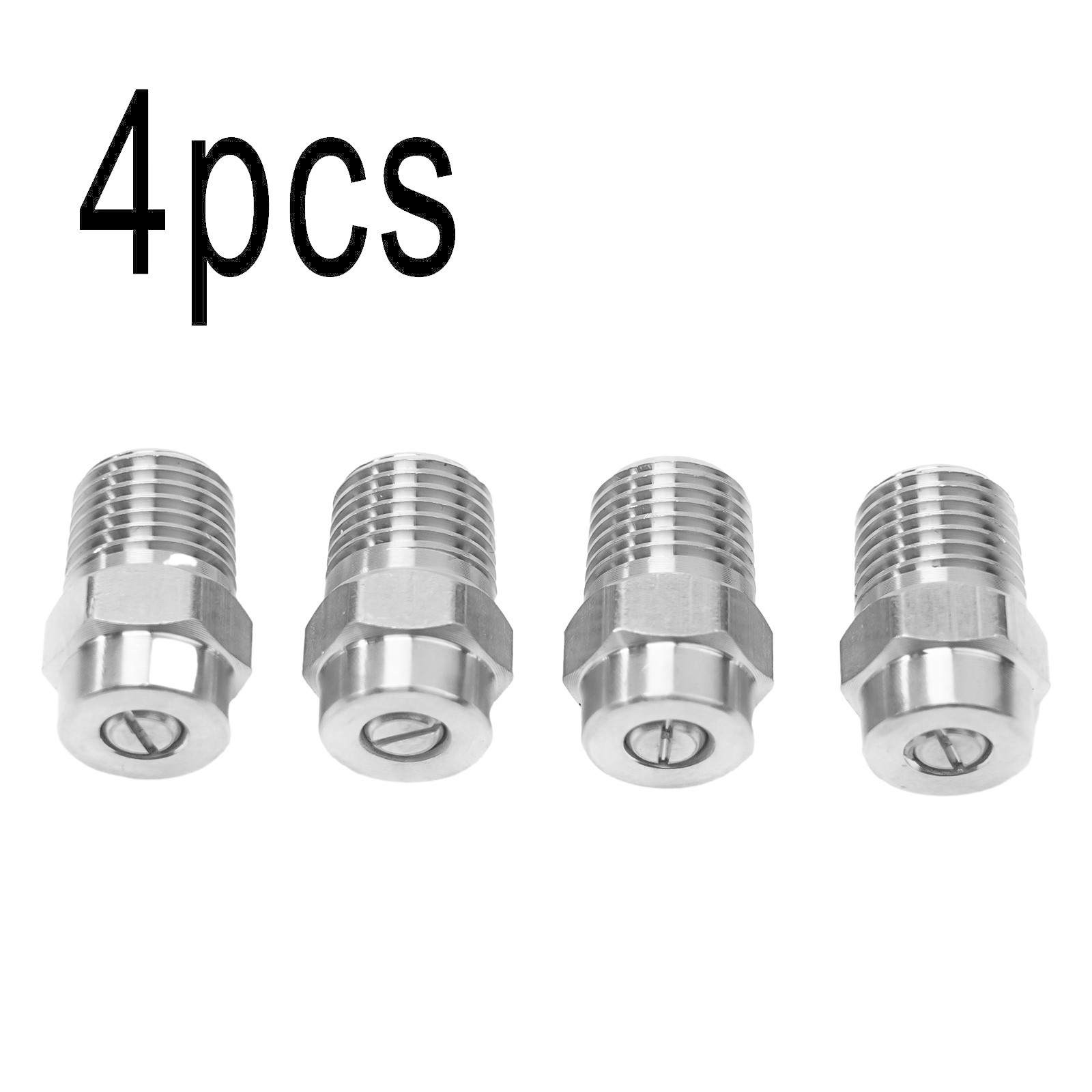 Long Lasting Stainless Steel Nozzle Replacements for Surface Cleaner Set of 4