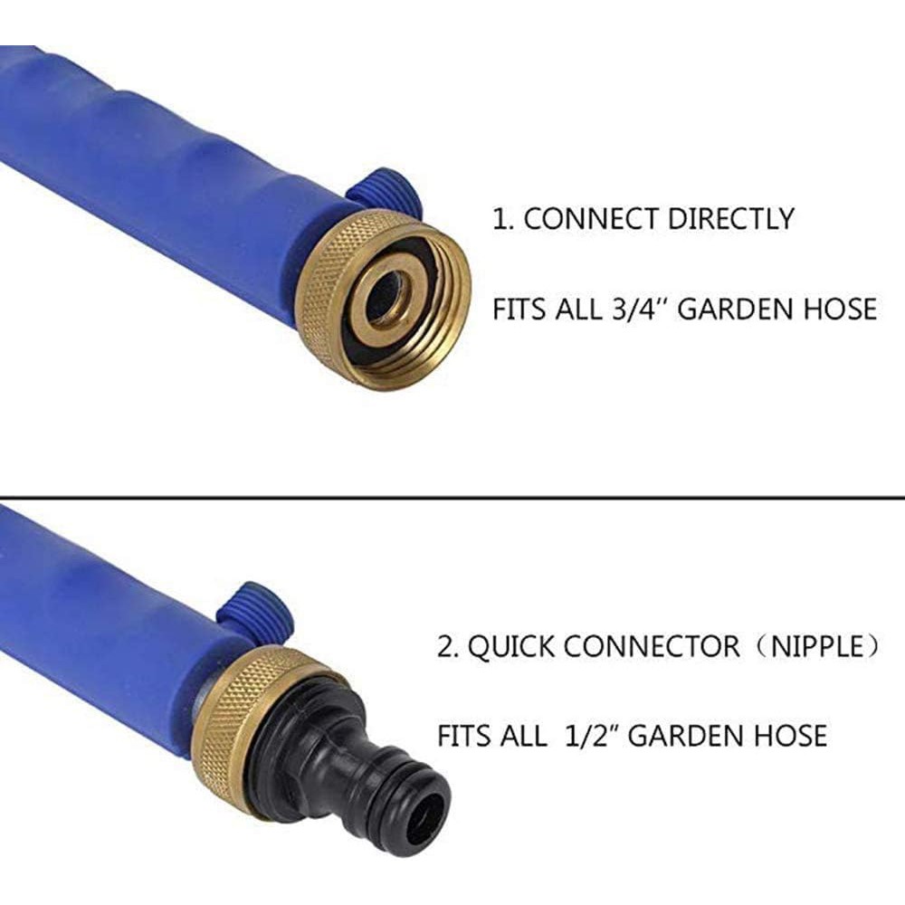 Spray Gun Extension Wand Dual Nozzles 3/4 Inch US Garden Hose Home Cleaning Tool