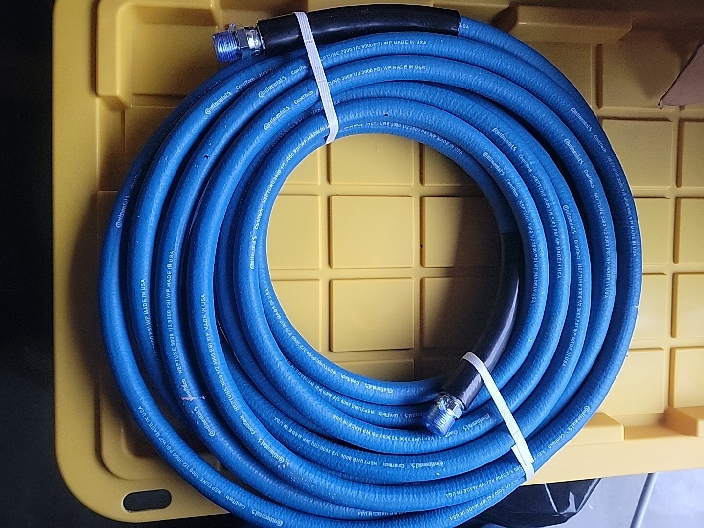 Continental Pressure Washer Hose: 1/2 in Hose Inside Dia., 50 ft Hose Lg,…