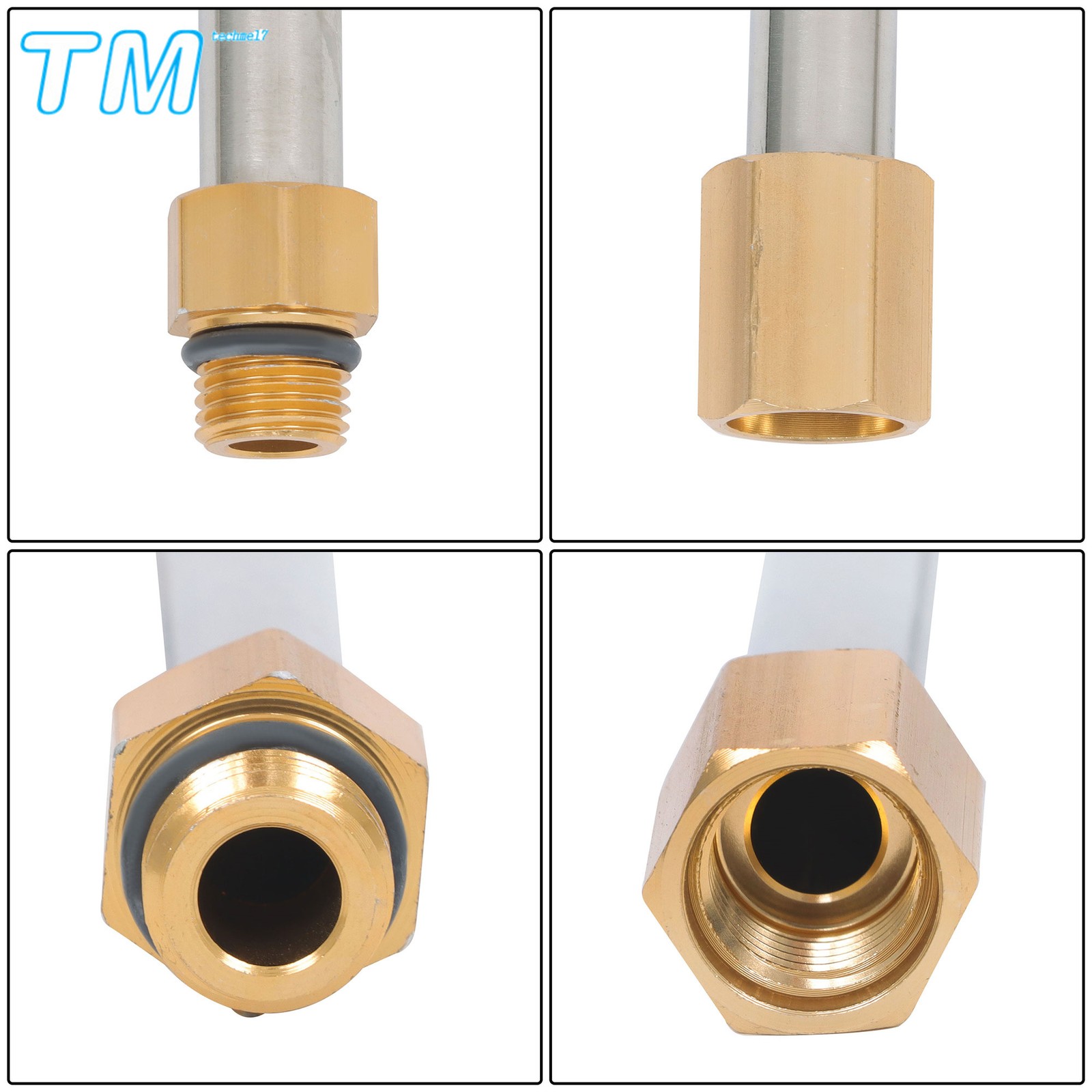 9 Pack High Pressure Water Gun Extension Rod 1/4’’ Quick Connect 4000 PSI