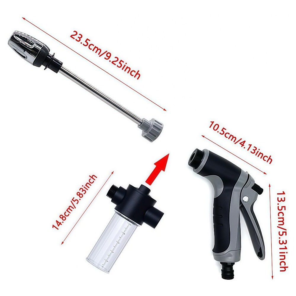 Jetterix™ Pressure Washer Pressure Gun Pressure Nozzle for Garden Hose-