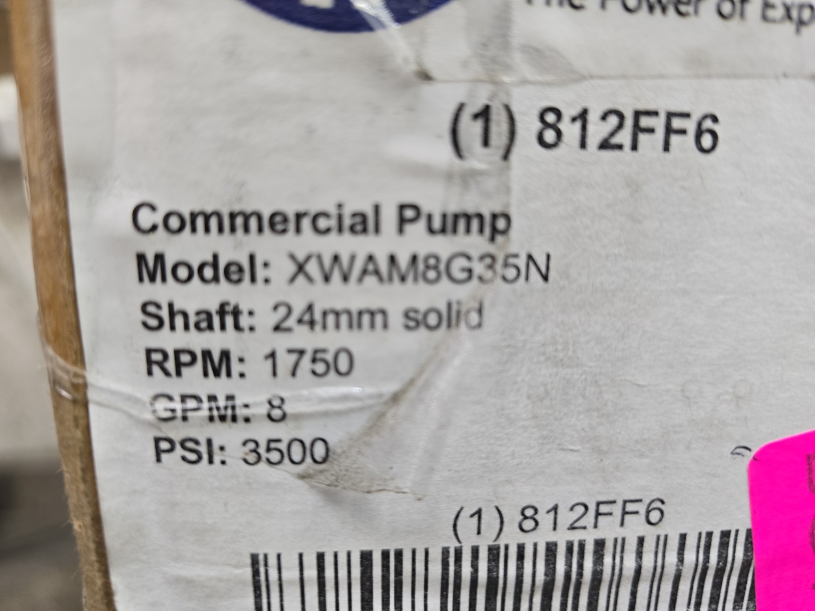 AR Annovi Reverberi Commercial Pump XEAM8G35N for Cold Water Pressure Washer