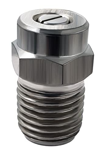 1871B 1/4″ Male NPT Screw Type Surface Cleaner Nozzle, 25 Degree 1.5 Orifice …
