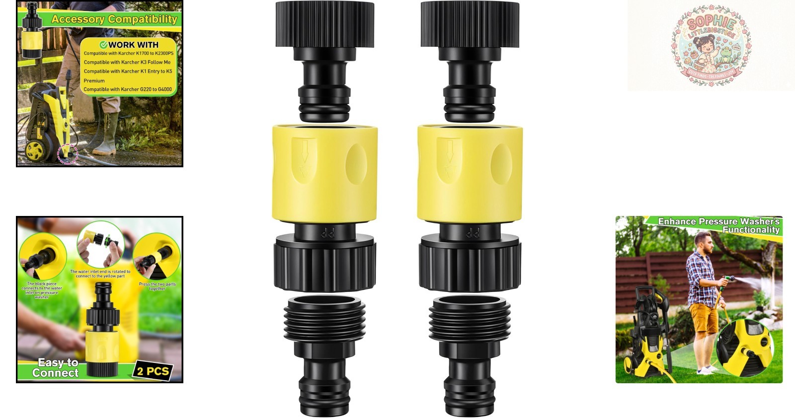 Quick Connect Garden Hose Adapter Kit for Karcher K1-K5 Series – Durable Choice