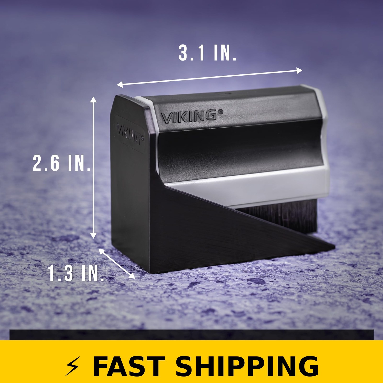 VIKING Tire Shine Applicator Brush with Storage Stand – 3.1 Inch