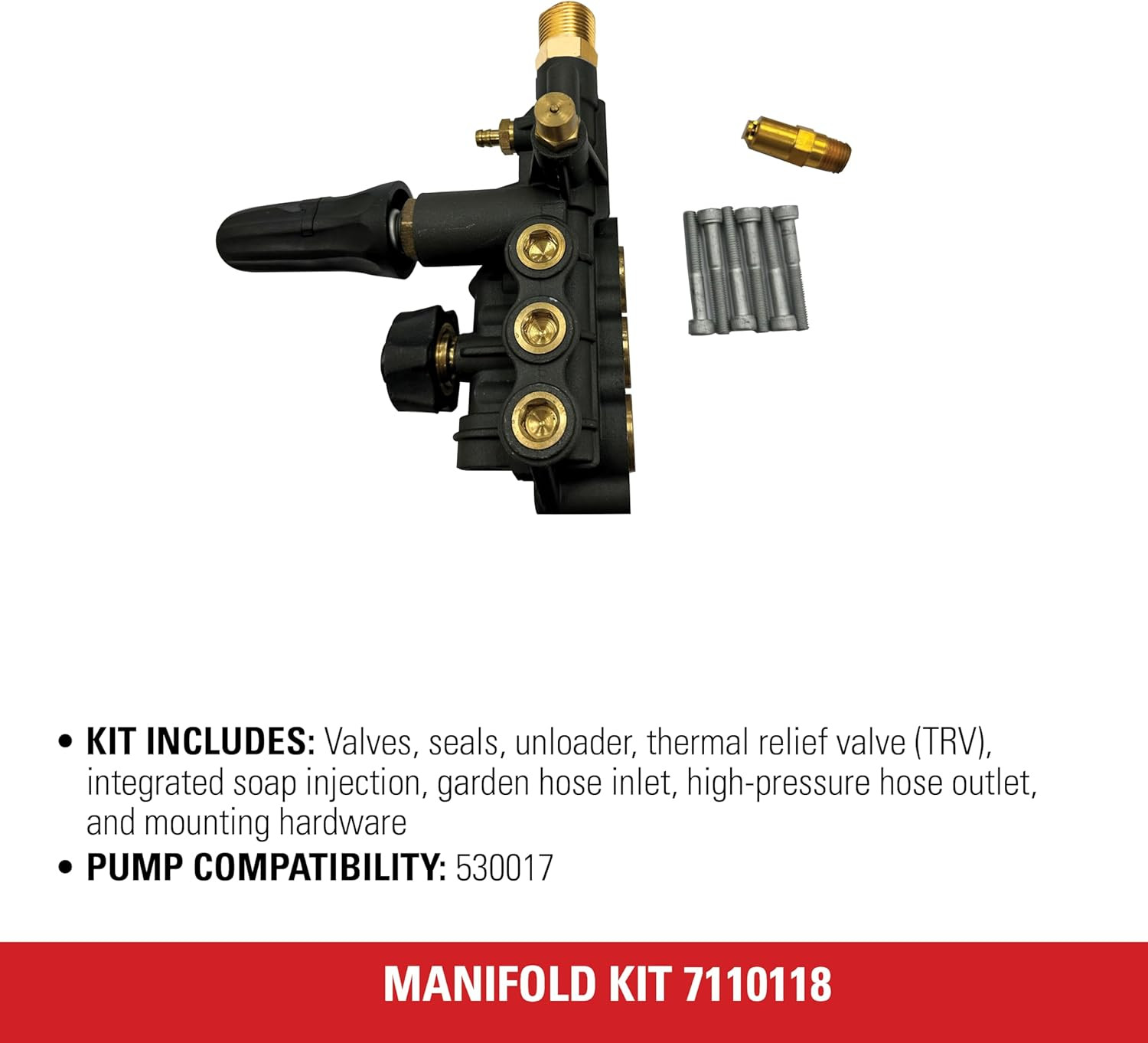 Simpson Cleaning Manifold Replacement Kit for AAA 530017 Pressure Washer