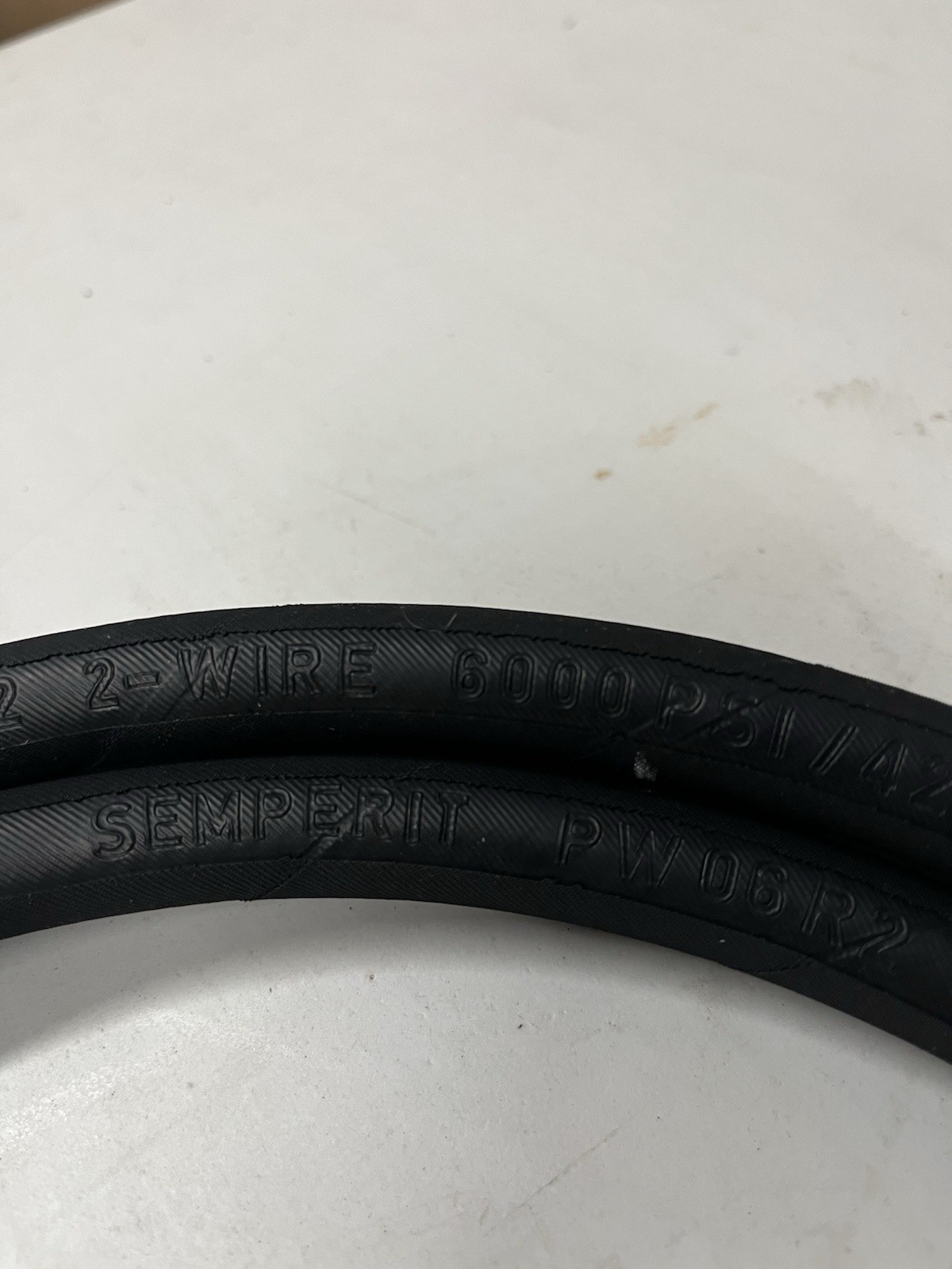10ft 6000psi 2W Jumper Hose 3/8 x 3/8 Swivel Ends with guards Black