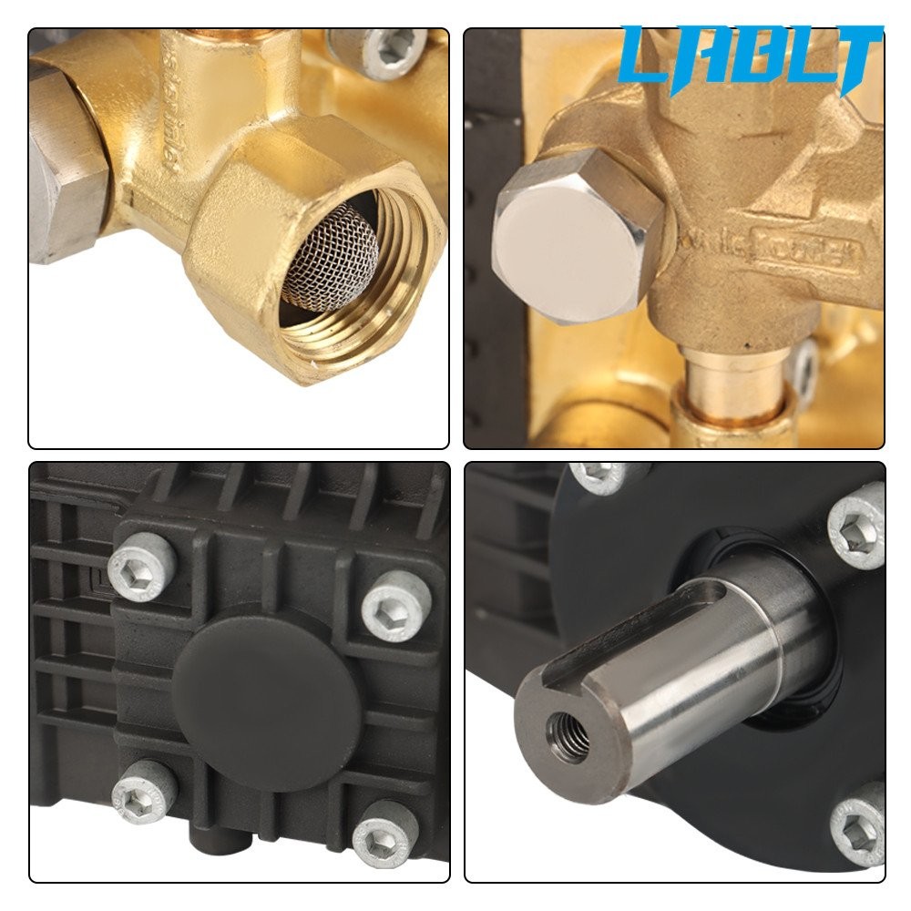 LABLT 3600 PSI 4.9GPM Pressure Power Washer Pump 24mm Solid Shaft Belt Drive