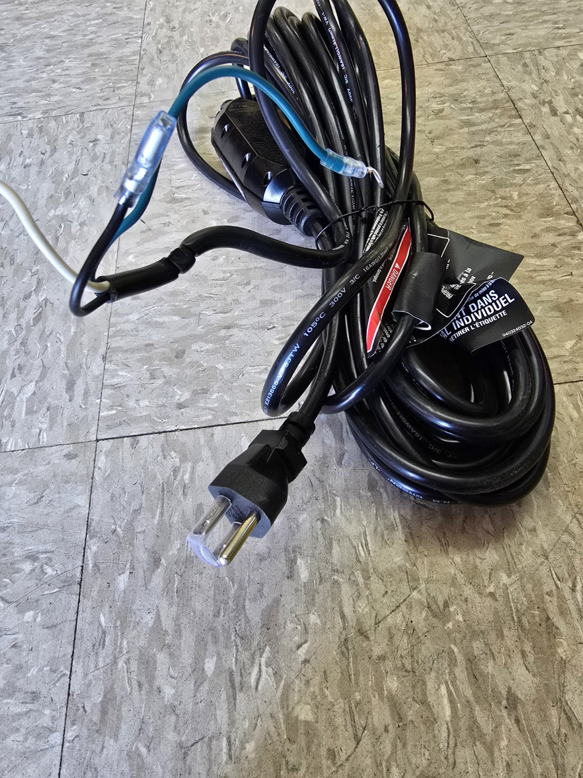 Genuine Part Power Cord Assy For Ryobi RY142711 2700PSI Pressure Washer