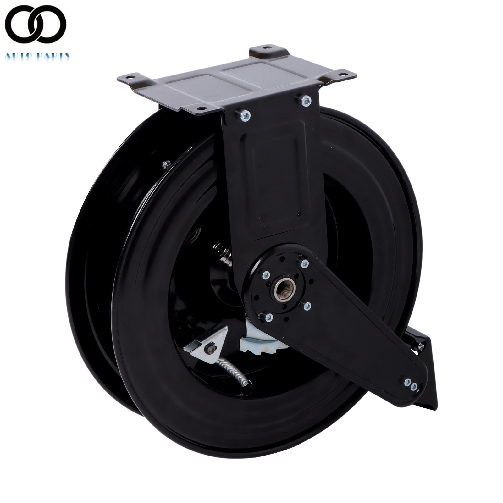 3/8″×50 FT Steel High Pressure Washer Hose Reel with Swivel Arm 4000 PSI
