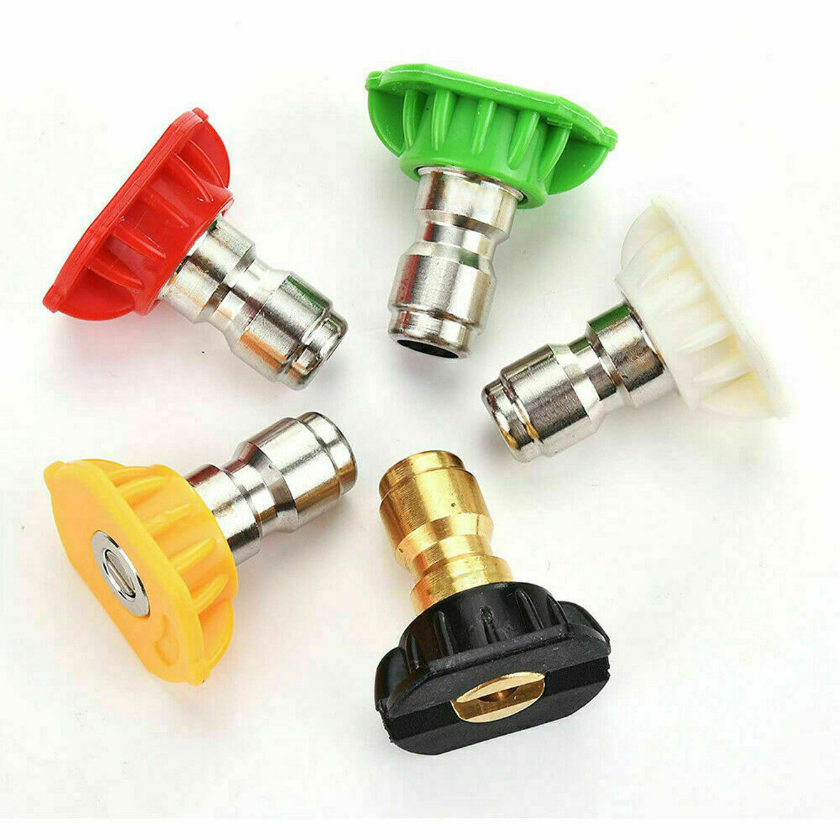 5pcs Pressure Washer Spray Tips Nozzles High Power Kit Quick Connect 1/4″ Set