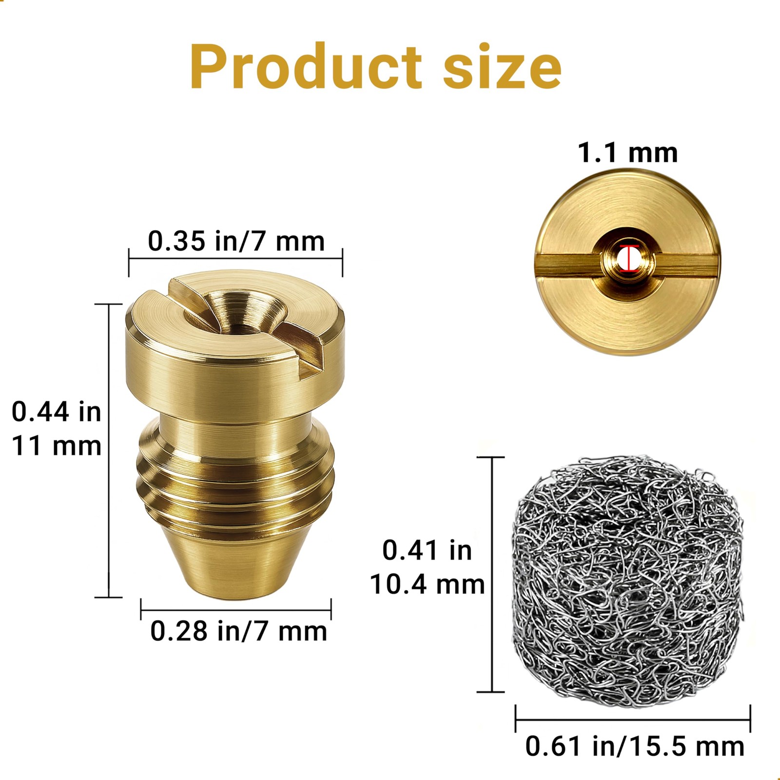 2 Pieces 1.1 mm Foam Cannon Orifice Nozzle and 2 Maker,…