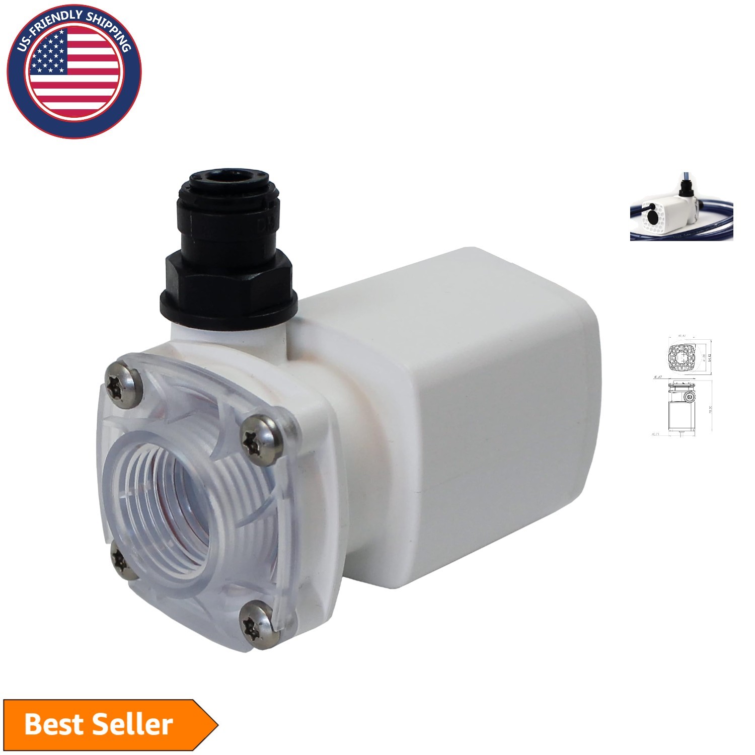 High Jet 5000.021 Aquarium Pump for Osmolator (120 L/h, 12V DC)