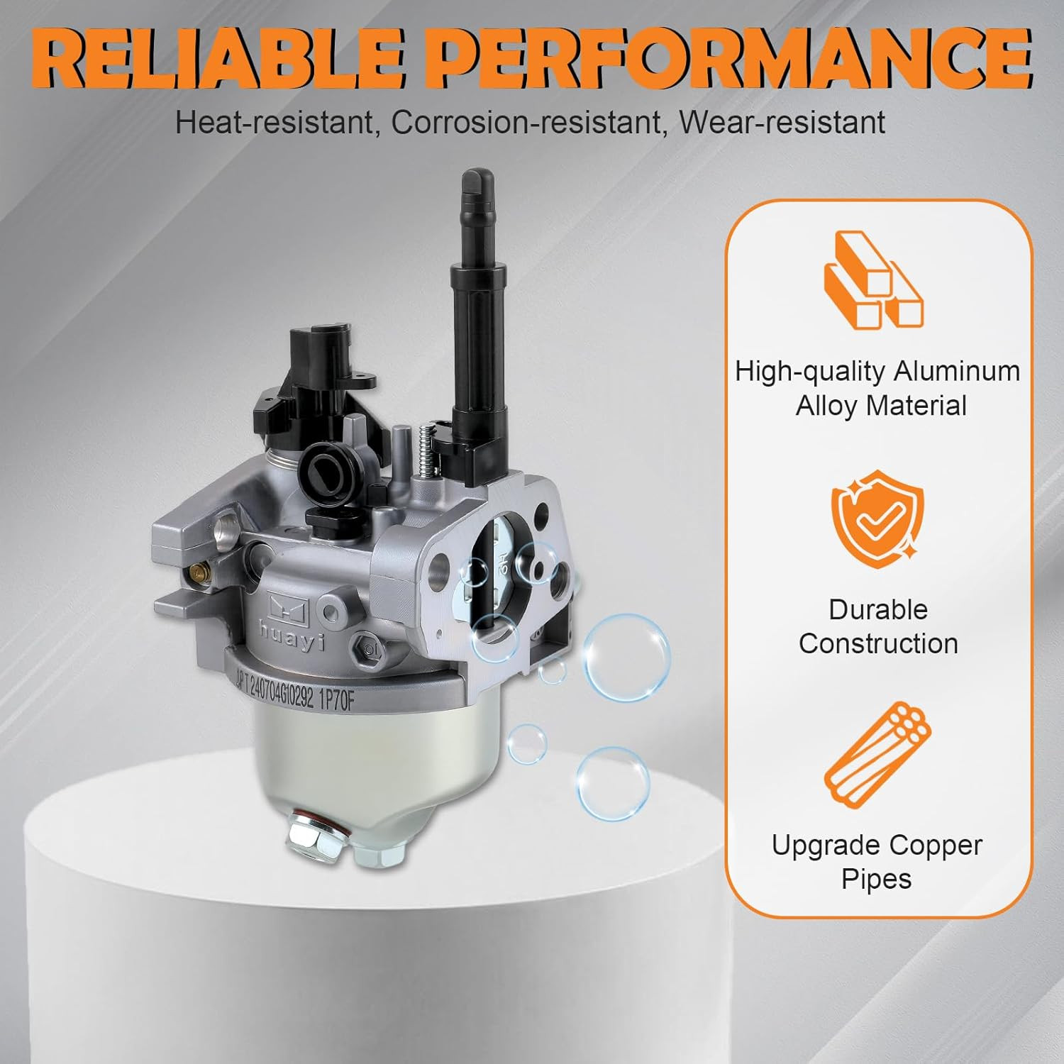 Huayi 099981133027 Carburetor Fit for Ryobi RY802900 2900PSI Pressure Washer