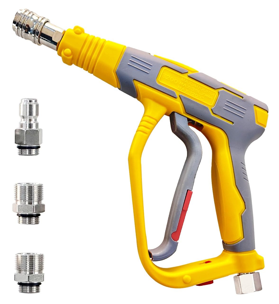 Short High Power Pressure Washer Gun 1/4 3/8 Inch Quick Connect M22 14mm 15mm