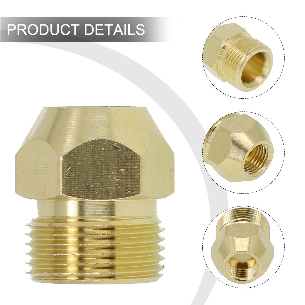 1*Pressure Washer Adapter M22x1.5 External Thread Nipple G1/4 Internal Thread.