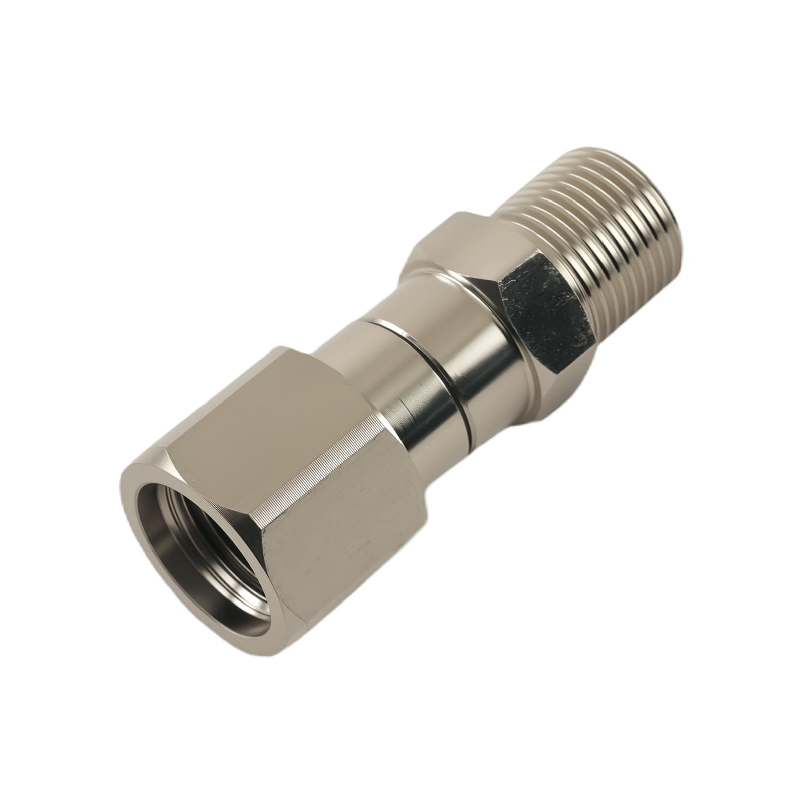 2x 3/8″ NPT 360° Swivel Adapter Stainless Steel for Pressure Washer Hose Gun