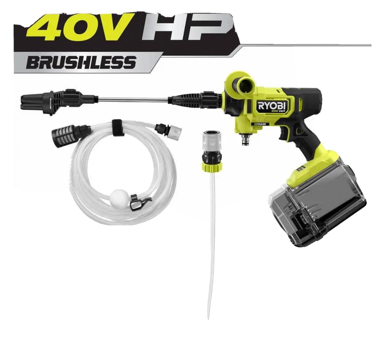 NEW RYOBI RY124052 40V HP Brushless EZClean 600 PSI Cold Water Power Cleaner