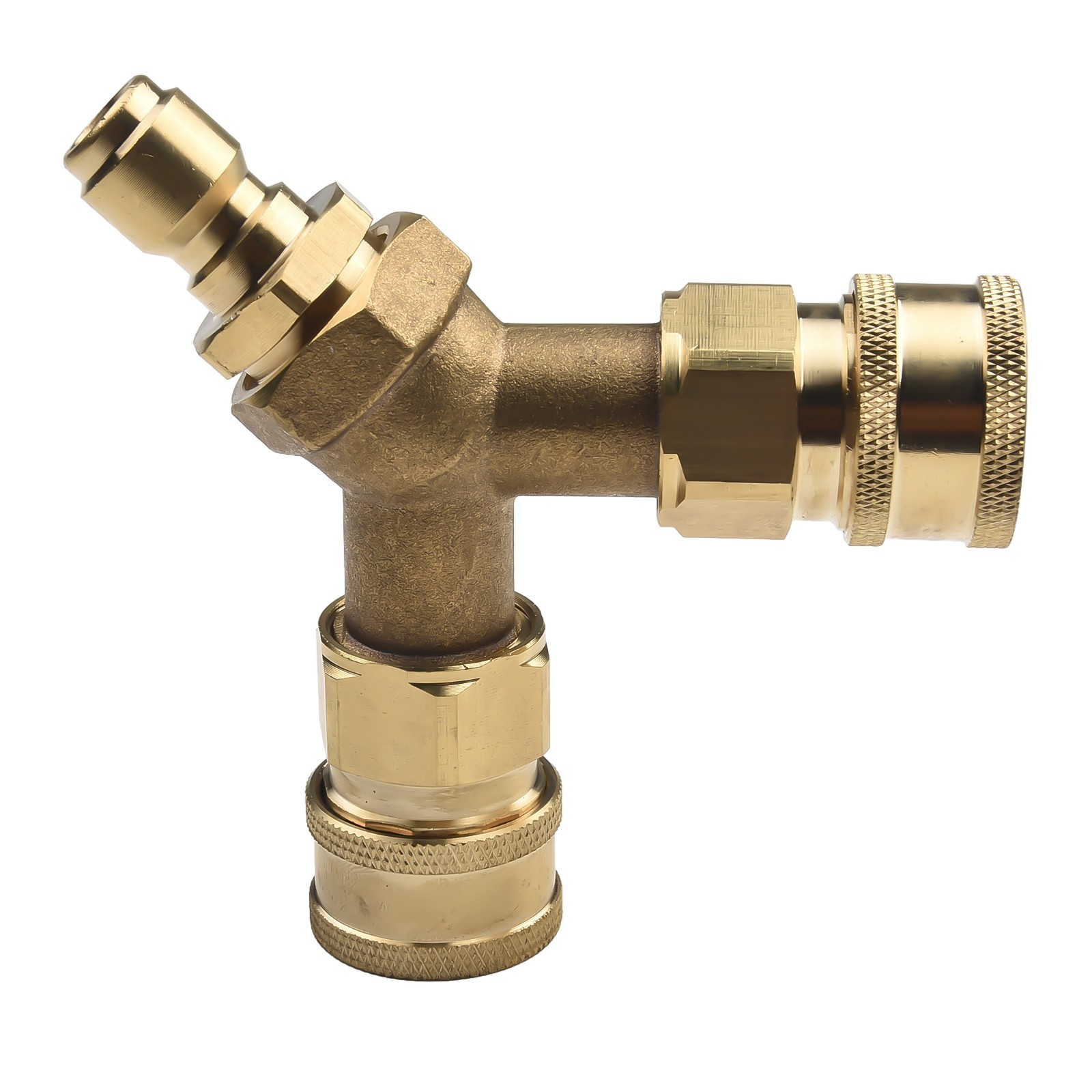 Washer Tee Splitter Brass Dual System For 4.0 GPM Gold Splitter 3/8 Inch