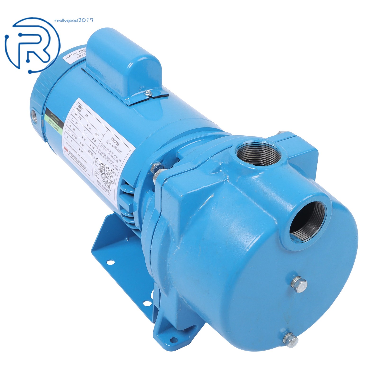 Cast Iron GT15 Self-Priming Centrifugal Pump 1-1/2HP 115/230Volt Water Pump