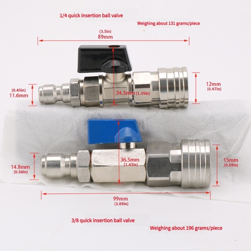 Hose Control Water Flows Switches Washer Ball Valves for Power Washer Easy to