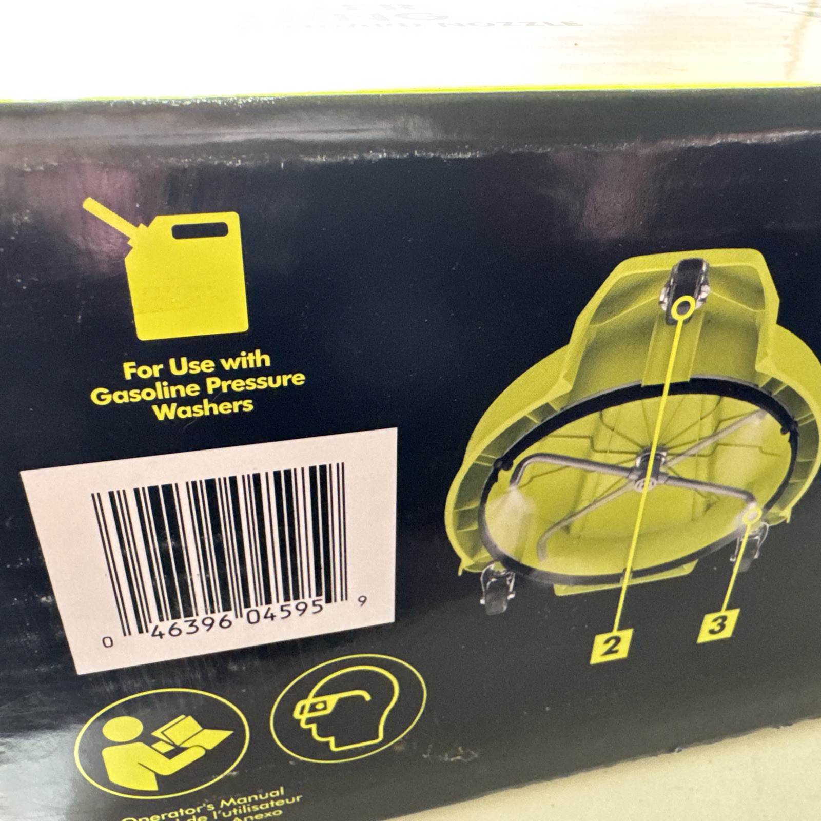 NOS RYOBI 15in. 3400PSI Gas Pressure Washer Surface Cleaner on Wheels RY31SC15
