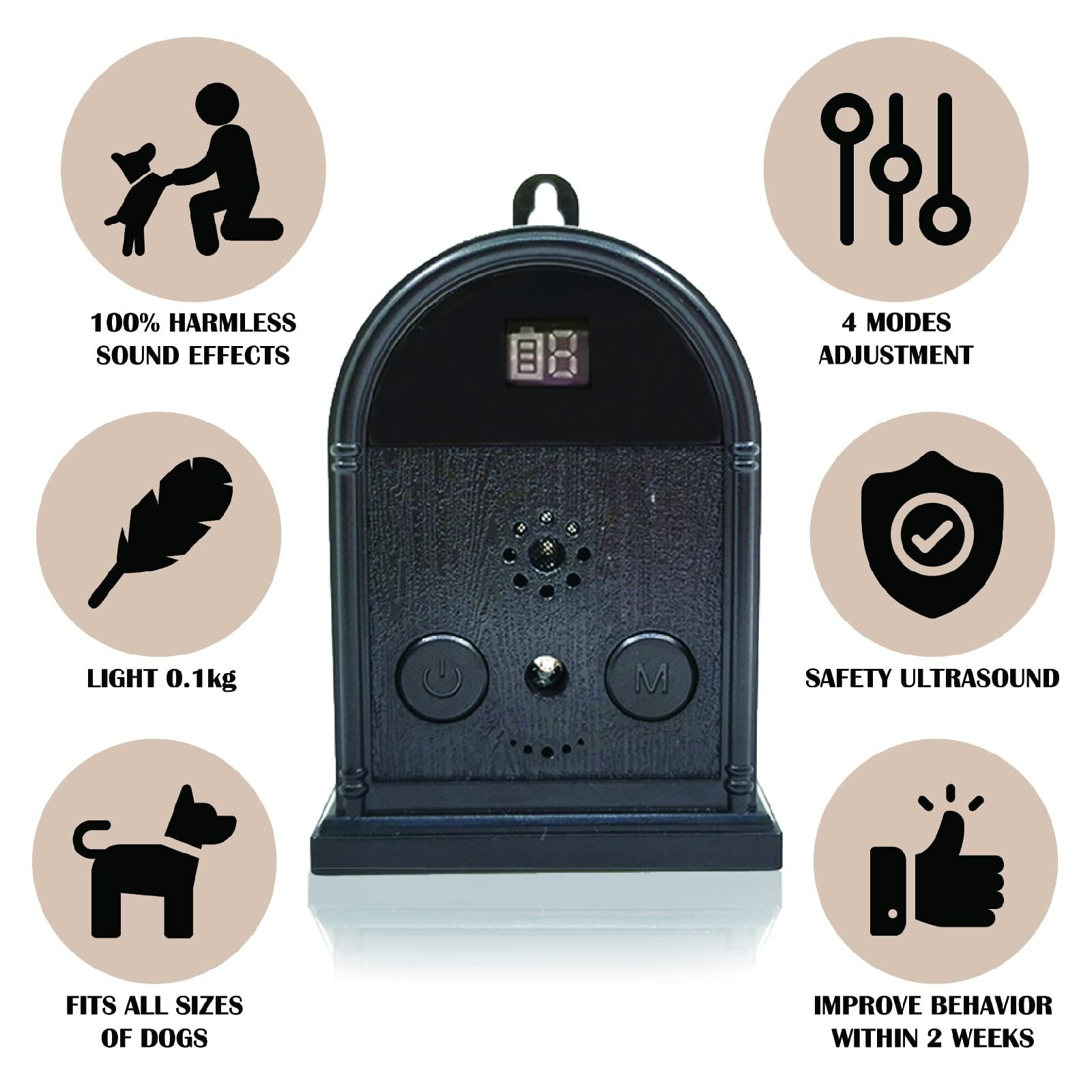 3 Levels Anti Barking Device Dog Barking Control Barking Deterrent Barking Stop