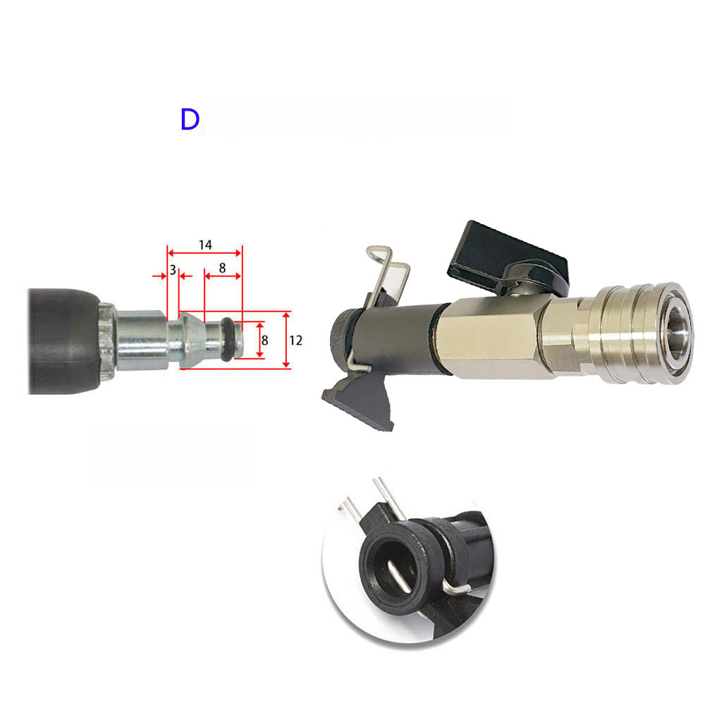 1/4 Inch Quick Connect Stainless Steel Nozzle 2320 PSI for Dawoo C Type Washers