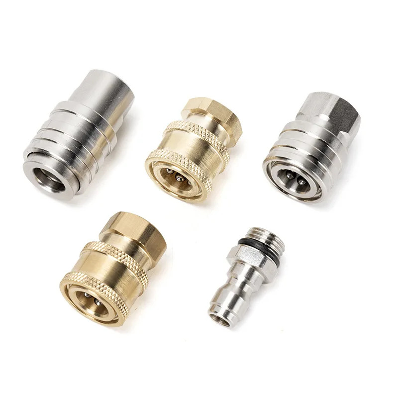High Pressure Washer Nozzle 1/4″ Quick Plug Connector Coupler with G1/4 Male Fem