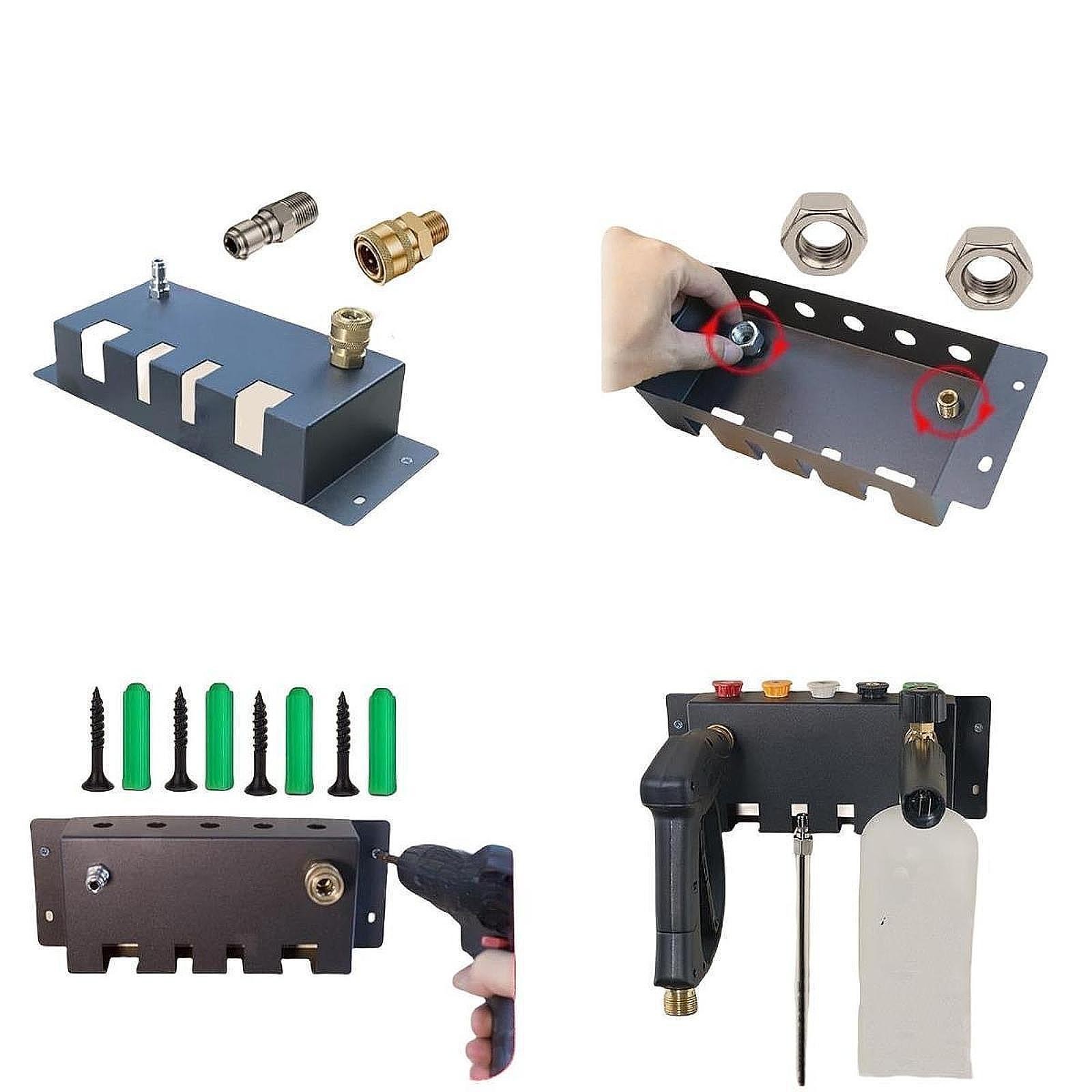 Pressure Washer Holder Practical Accessory Multifunctional High Performance Wall