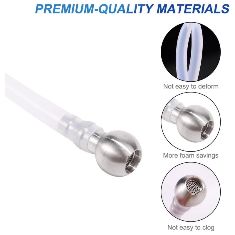 Replacement Foam Sprayer Nozzle and Foam Maker Meshes Set for Foam Sprayer