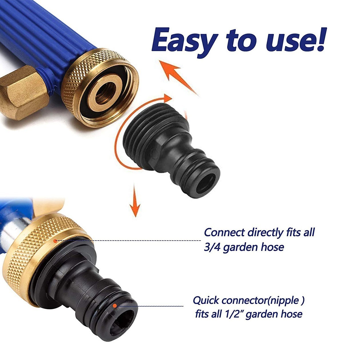 High Pressure Power Washer Water Spray Gun Nozzle Wand Attachment Garden Hose