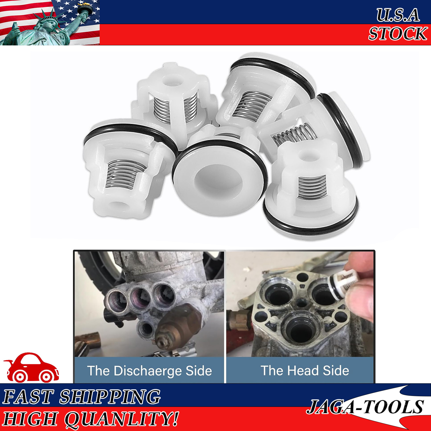 6 Pack Check Valve Kit/ AR2233 Replacement Pressure Washer Pumps Valve Kit