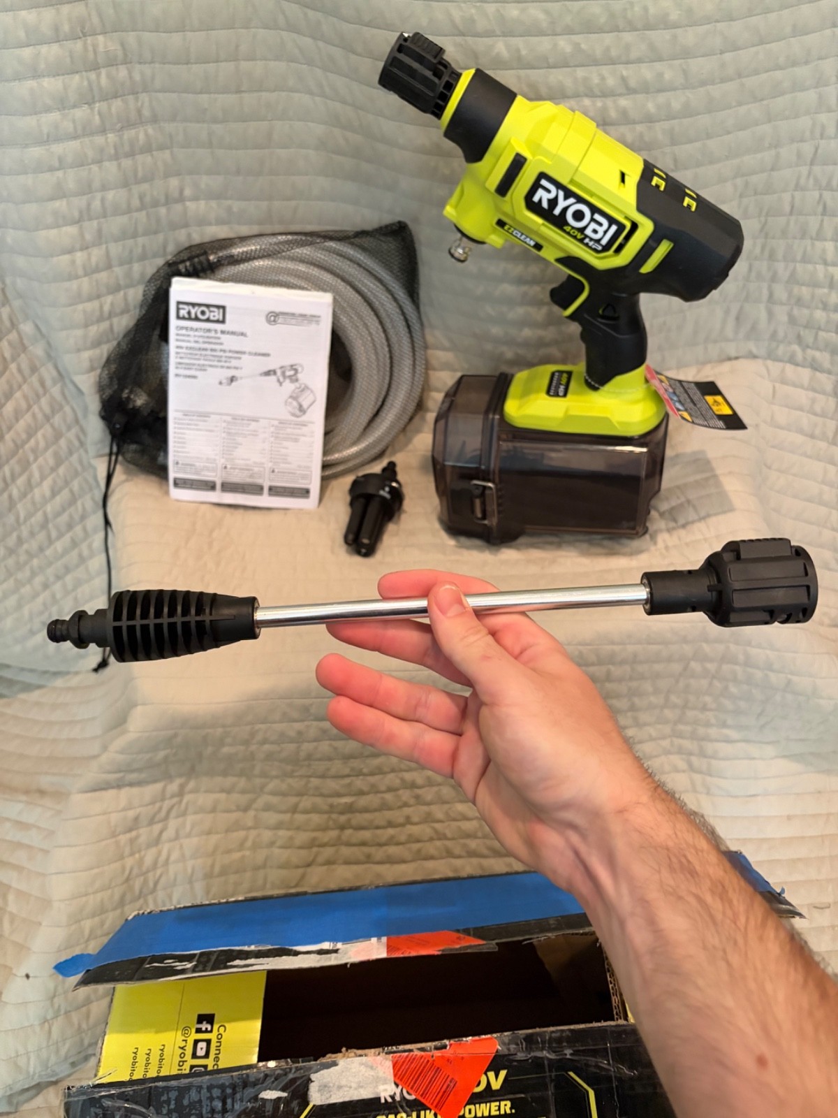 RYOBI 40V HP Brushless EZClean 600 PSI 0.7 GPM Cold Water Power Cleaner