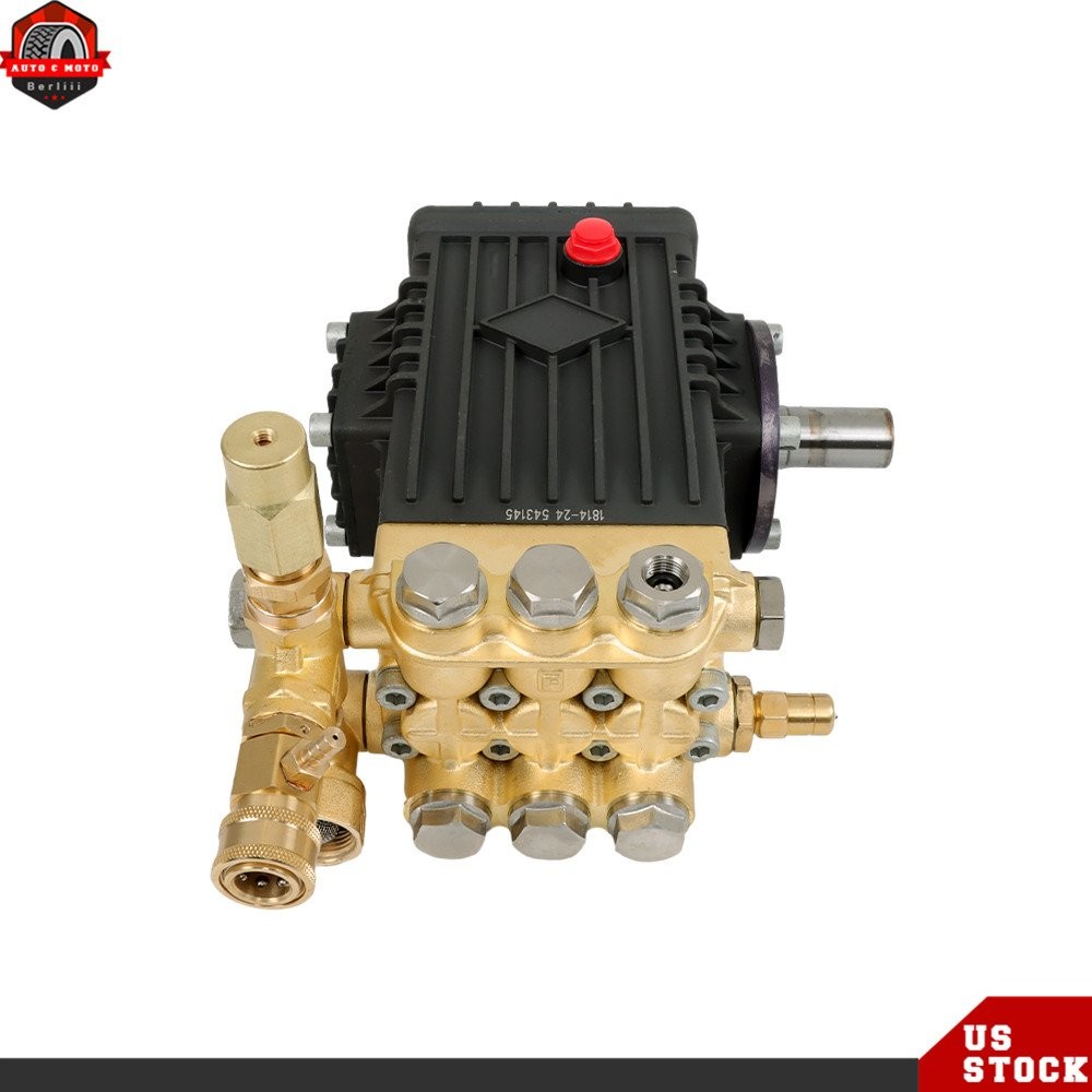 Professional 3600 PSI 4.9 GPM Pressure Washer Pump 24mm Solid Shaft Belt Drive