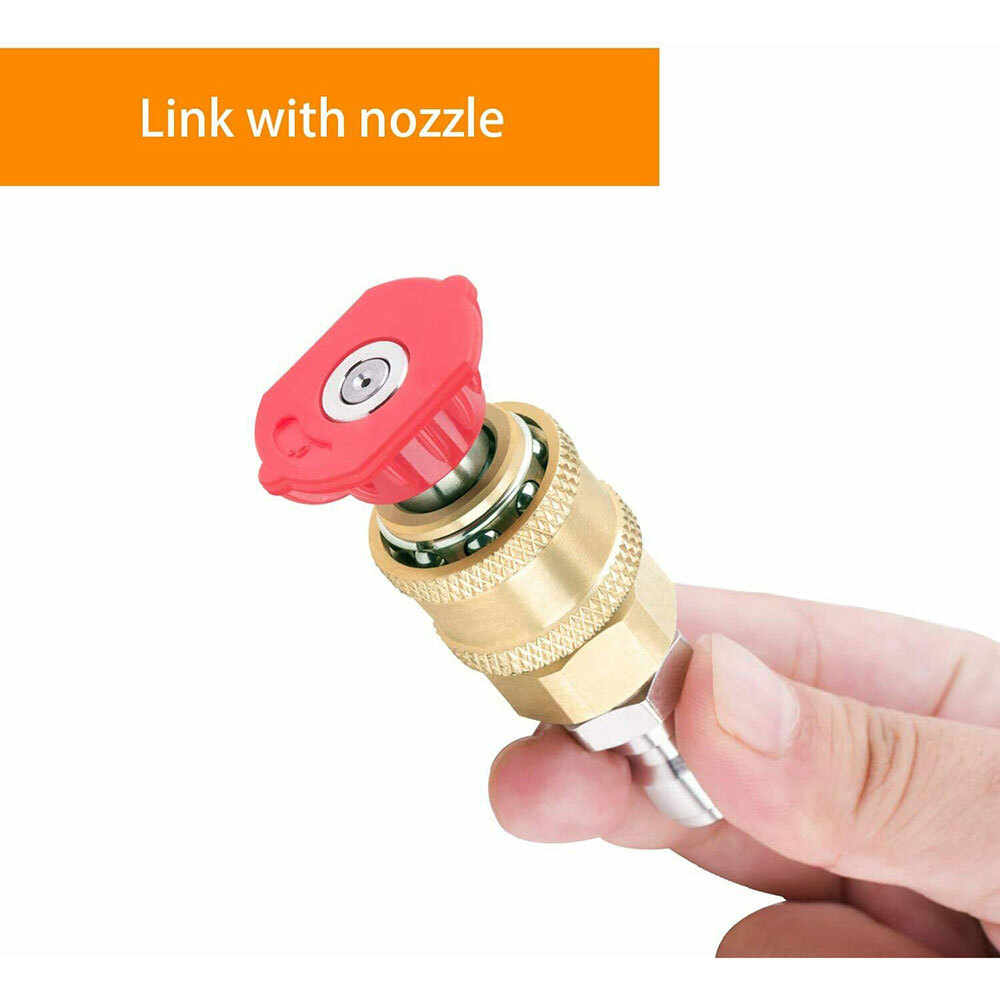6PCS Pressure Washer Coupler Brass Fittings 1/4 Inch Quick Connect To Female NPT