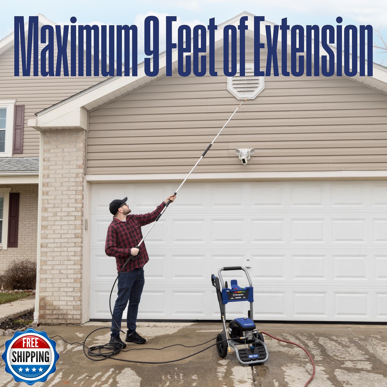 Westinghouse 9 Ft. Pressure Washer Extension Wand for Gas and Electric Pressu