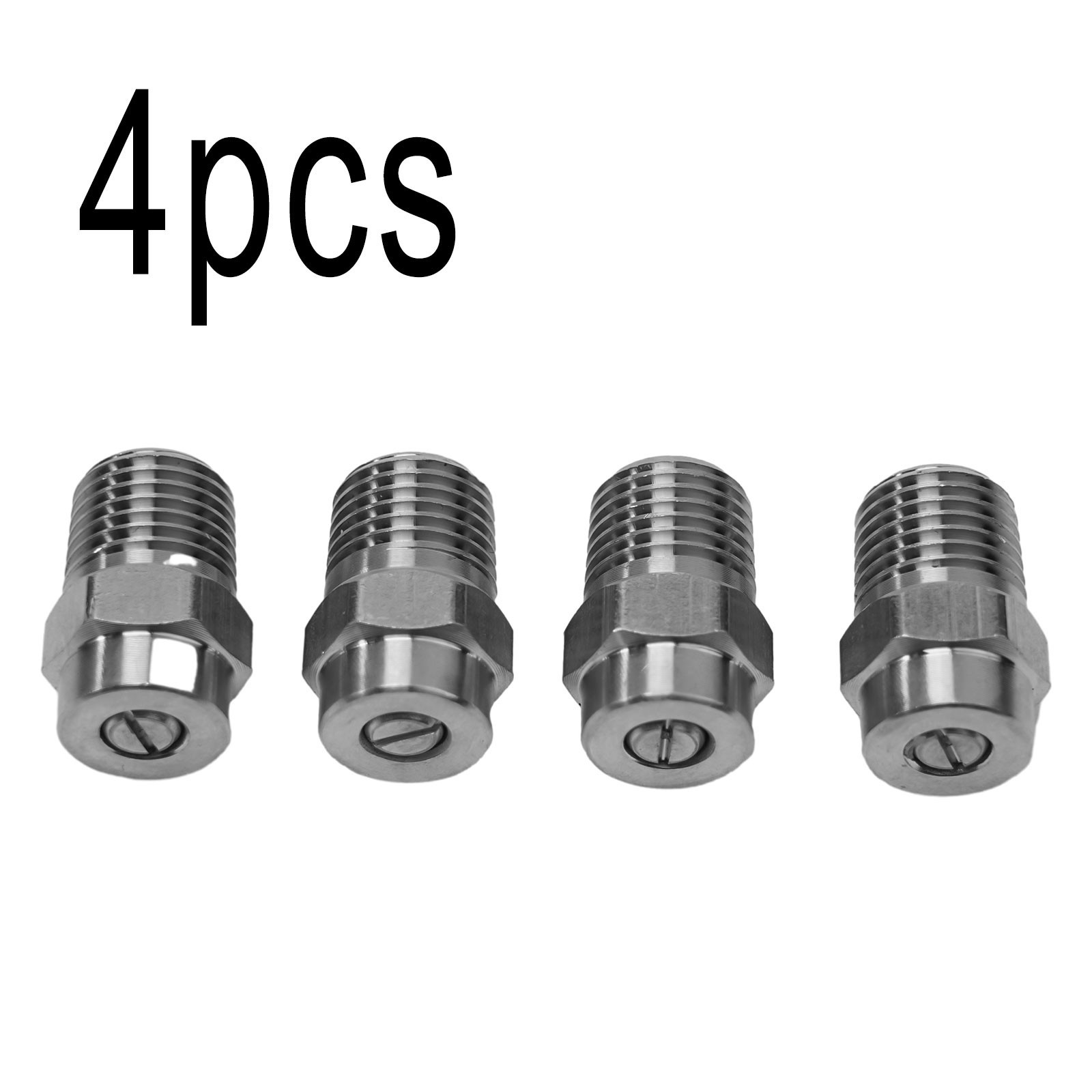 Long Lasting Stainless Steel Nozzle Replacements for Surface Cleaner Set of 4